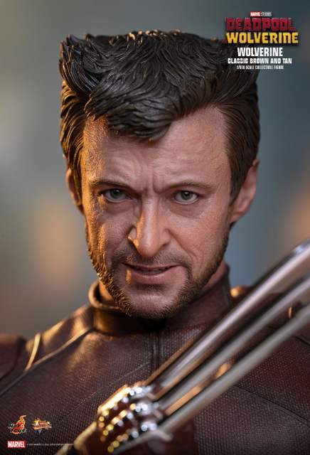 Hot Toys 1/6 MMS831 DEADPOOL & WOLVERINE WOLVERINE (CLASSIC BROWN AND TAN) EXCLUSIVE
