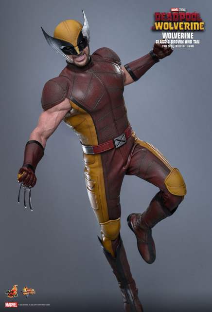Hot Toys 1/6 MMS831 DEADPOOL & WOLVERINE WOLVERINE (CLASSIC BROWN AND TAN) EXCLUSIVE