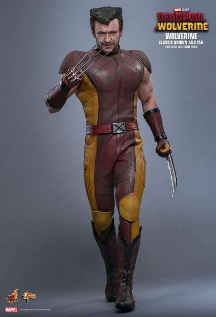 Hot Toys 1/6 MMS831 DEADPOOL & WOLVERINE WOLVERINE (CLASSIC BROWN AND TAN) EXCLUSIVE