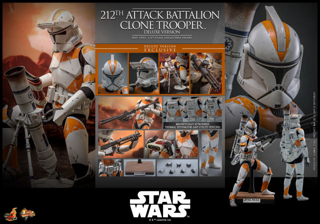 Hot Toys 1/6 MMS852 - Star Wars: Revenge of the Sith™ - 212th Attack Battalion Clone Trooper™ (Deluxe Version) PRE-ORDER