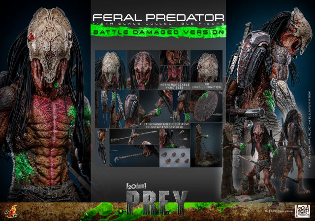 Hot Toys 1/6 TMS173 - Prey - Feral Predator (Battle Damaged Version) PRE-ORDER