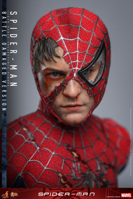 Hot Toys 1/6 MMS859 - Spider-Man - Spider-Man (Battle Damaged Version) PRE-ORDER