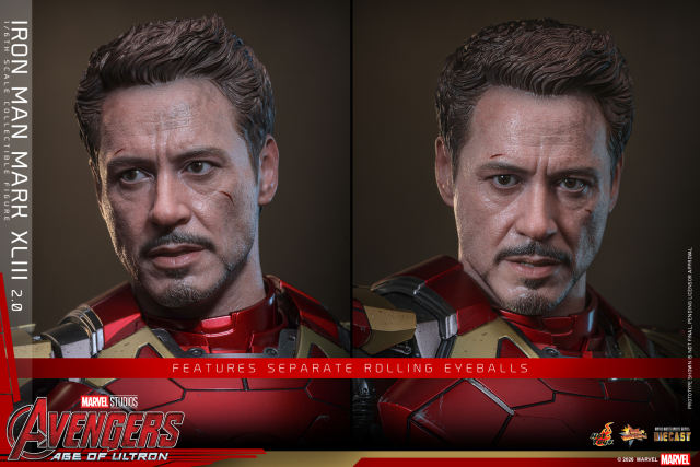 Hot Toys 1/6 MMS865D80 - Avengers Age of Ultron - Iron Man Mark XLIII (2.0) PRE-ORDER