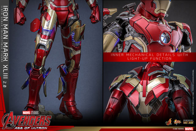 Hot Toys 1/6 MMS865D80 - Avengers Age of Ultron - Iron Man Mark XLIII (2.0) PRE-ORDER