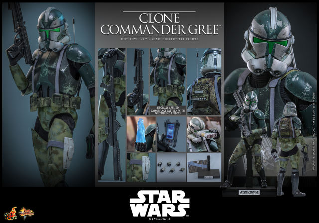 Hot Toys 1/6 MMS877 - Star Wars: Revenge of the Sith™ - Clone Commander Gree PRE-ORDER
