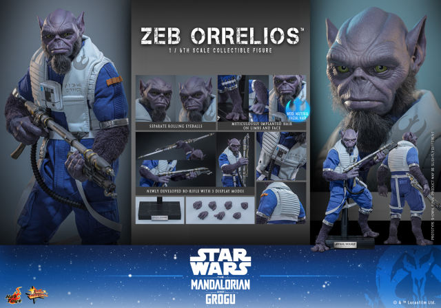 Hot Toys 1/6 MMS876 - Star Wars: The Mandalorian & Grogu™ - Zeb Orrelios PRE-ORDER