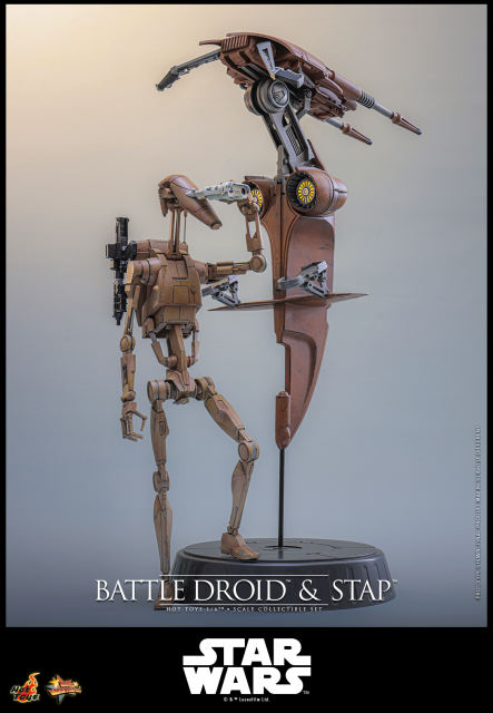 Hot Toys 1/6 MMS887 - Star Wars: The Phantom Menace™ - Battle Droid™ & STAP™ Set PRE-ORDER