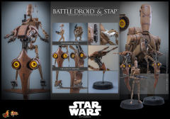 Hot Toys 1/6 MMS887 - Star Wars: The Phantom Menace™ - Battle Droid™ & STAP™ Set PRE-ORDER