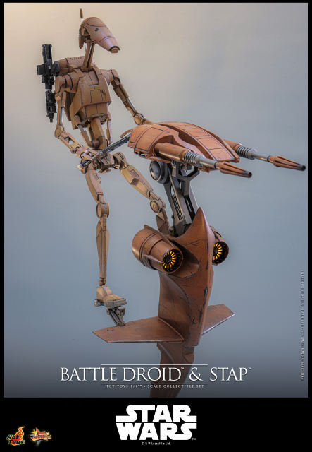 Hot Toys 1/6 MMS887 - Star Wars: The Phantom Menace™ - Battle Droid™ & STAP™ Set PRE-ORDER