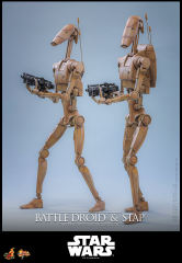 Hot Toys 1/6 MMS887 - Star Wars: The Phantom Menace™ - Battle Droid™ & STAP™ Set PRE-ORDER