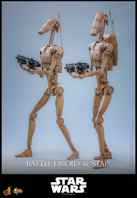 Hot Toys 1/6 MMS887 - Star Wars: The Phantom Menace™ - Battle Droid™ & STAP™ Set PRE-ORDER