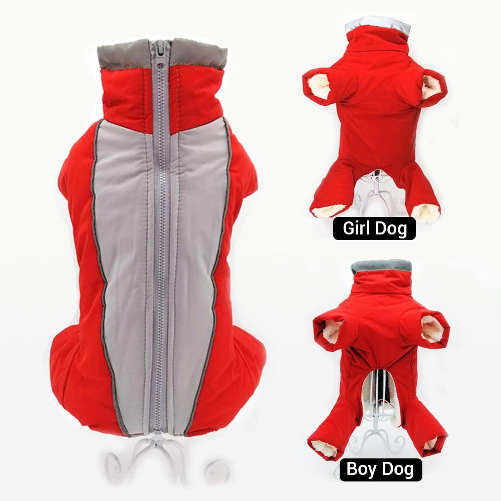 Warm Waterproof Down Jacket Winter Overalls for Small Dog