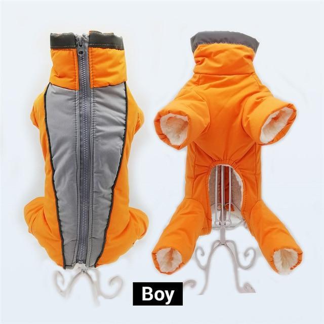 Warm Waterproof Down Jacket Winter Overalls for Small Dog