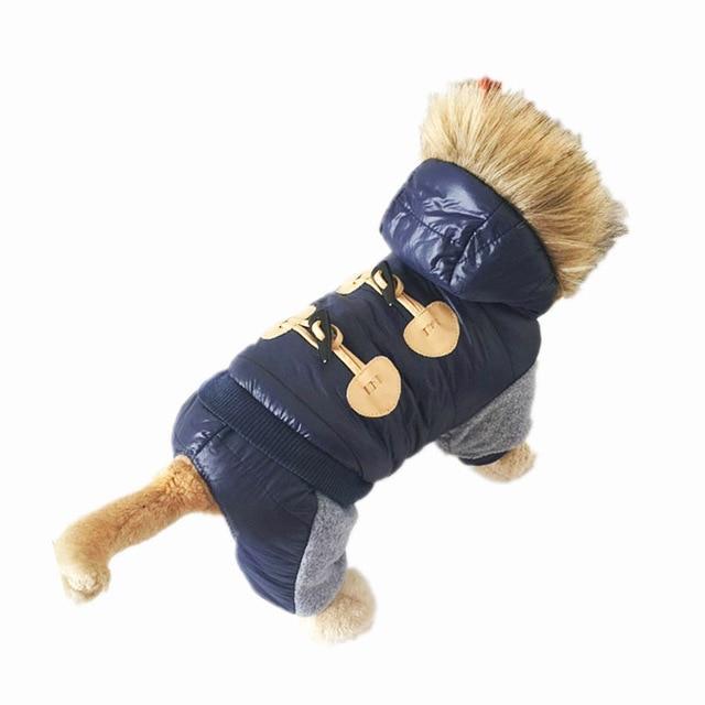 Dog Coat Winter Hooded Thickening Warm Jacket