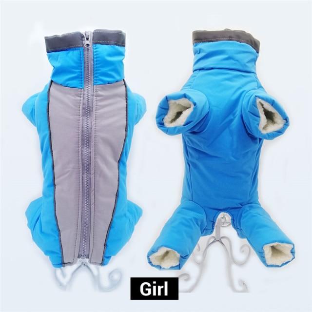 Warm Waterproof Down Jacket Winter Overalls for Small Dog