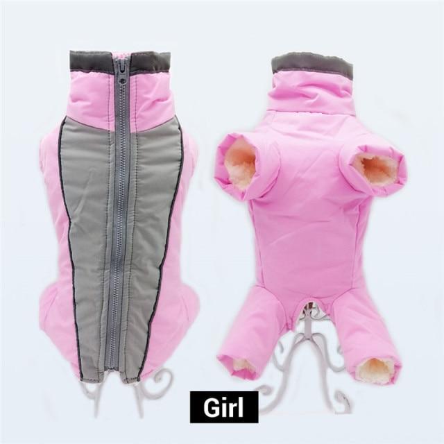 Warm Waterproof Down Jacket Winter Overalls for Small Dog