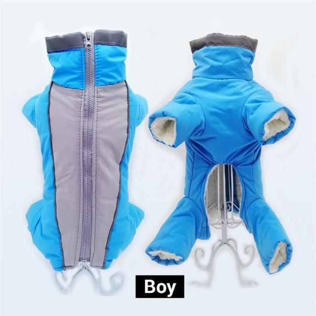Warm Waterproof Down Jacket Winter Overalls for Small Dog