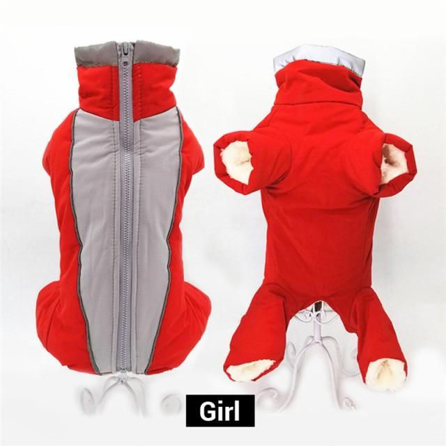 Warm Waterproof Down Jacket Winter Overalls for Small Dog