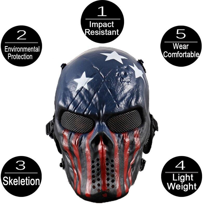 Halloween Airsoft Skull Head Masks
