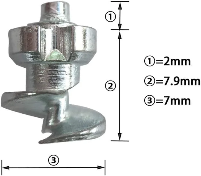 Marrkey Tires Studs/Screw Snow Carbide Spikes/Wheel Tyres Studs for Racing car,Bicycle,Bike,Fat Bikes, Scooters Tires,Running Shoes Boots in Winter 7 * 9.9mm 100PCS