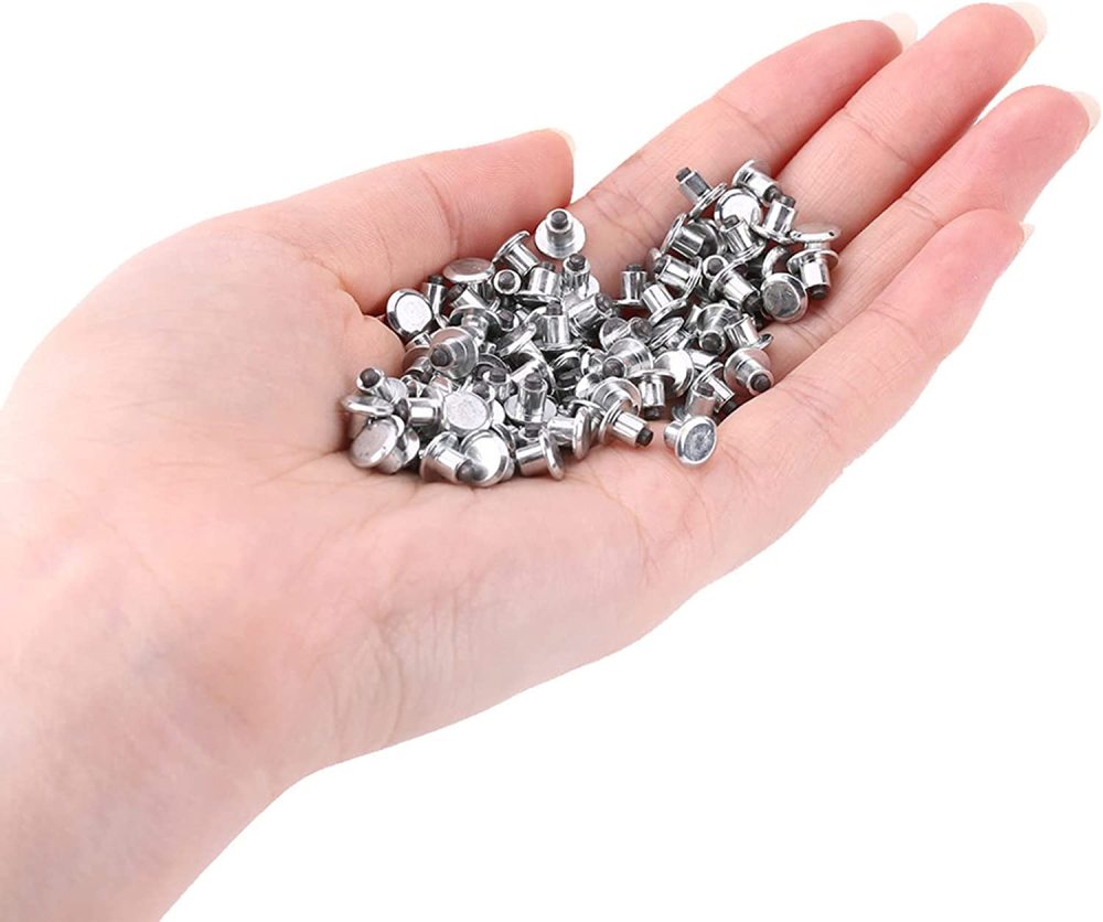 Tire Stud Screws,100pcs 6.5mm/0.26" Wheel Tyre Stud Screws Snow Tire Spikes for Bike Car Motorcycle ATV Shoes Steel &amp; Tungsten Steel
