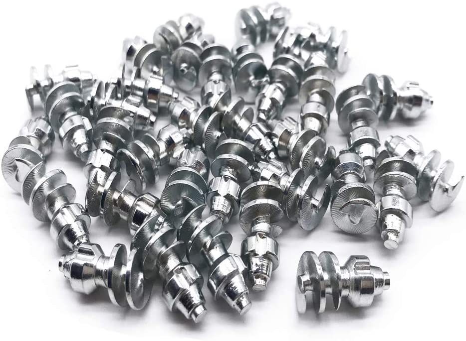 Screw in Tire Stud,Spikes for tire,Marrkey 100PCS Steel Body Carbide Tips [Security Anti-Skid] Wheel Tyre Snow Tire Spikes for Loaders Tractors Skid Steer Tires &amp; Tracks MS1910(8 x 19mm)