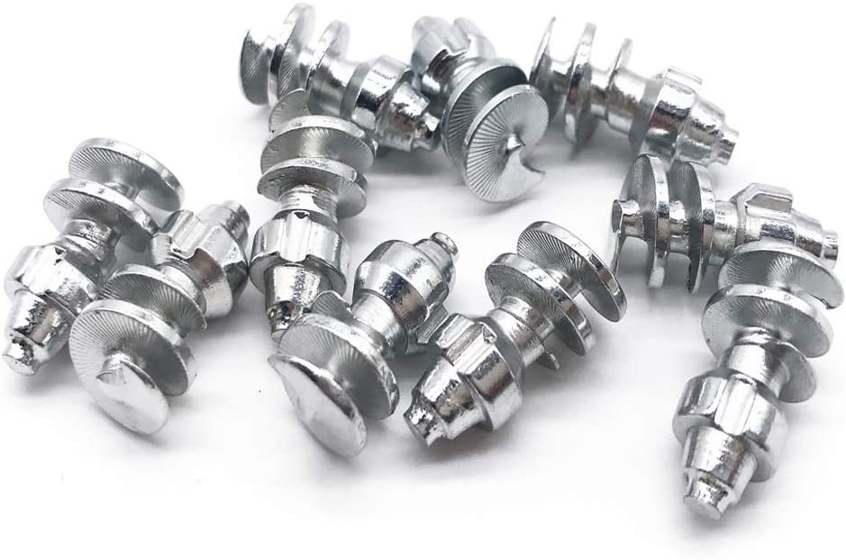 Screw in Tire Stud,Spikes for tire,Marrkey 100PCS Steel Body Carbide Tips [Security Anti-Skid] Wheel Tyre Snow Tire Spikes for Loaders Tractors Skid Steer Tires &amp; Tracks MS1910(8 x 19mm)