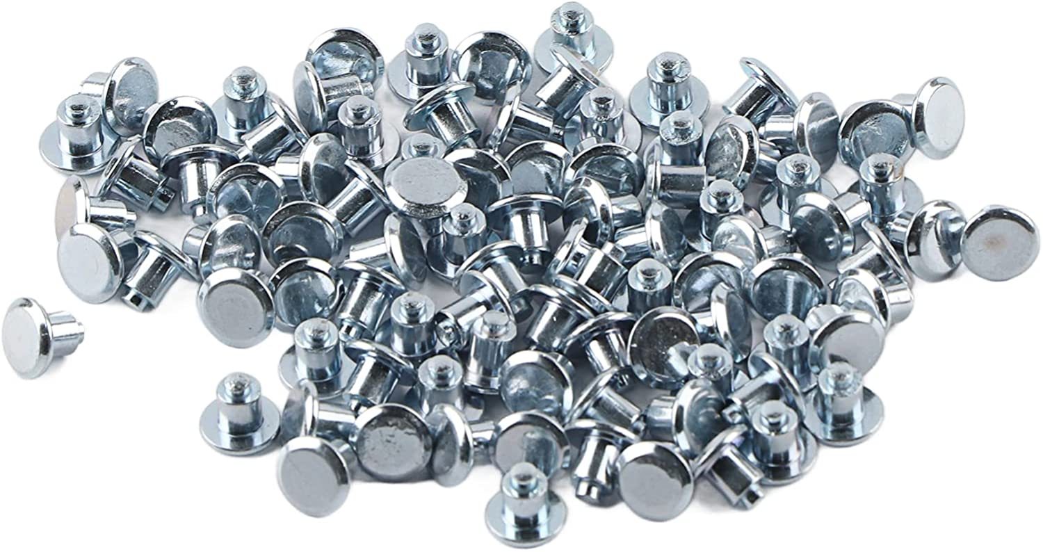 Tire Stud Screws,100pcs 6.5mm/0.26" Wheel Tyre Stud Screws Snow Tire Spikes for Bike Car Motorcycle ATV Shoes Steel &amp; Tungsten Steel