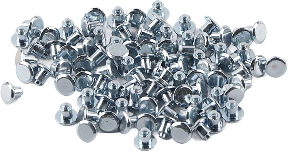 Tire Stud Screws,100pcs 6.5mm/0.26" Wheel Tyre Stud Screws Snow Tire Spikes for Bike Car Motorcycle ATV Shoes Steel &amp; Tungsten Steel