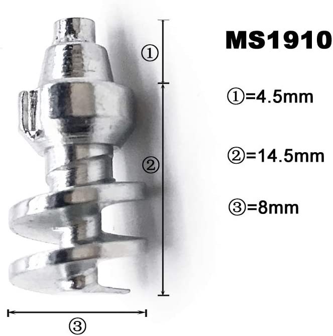 Screw in Tire Stud,Spikes for tire,Marrkey 100PCS Steel Body Carbide Tips [Security Anti-Skid] Wheel Tyre Snow Tire Spikes for Loaders Tractors Skid Steer Tires &amp; Tracks MS1910(8 x 19mm)