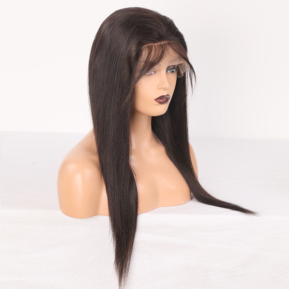 Brown 13x6 HD Lace Front Wigs Natural Straight Human Hair Wig