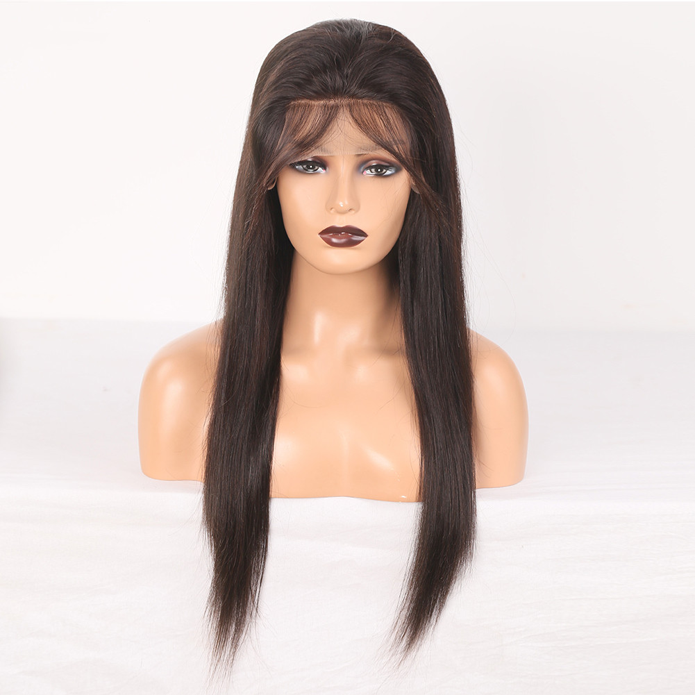Brown 13x6 HD Lace Front Wigs Natural Straight Human Hair Wig