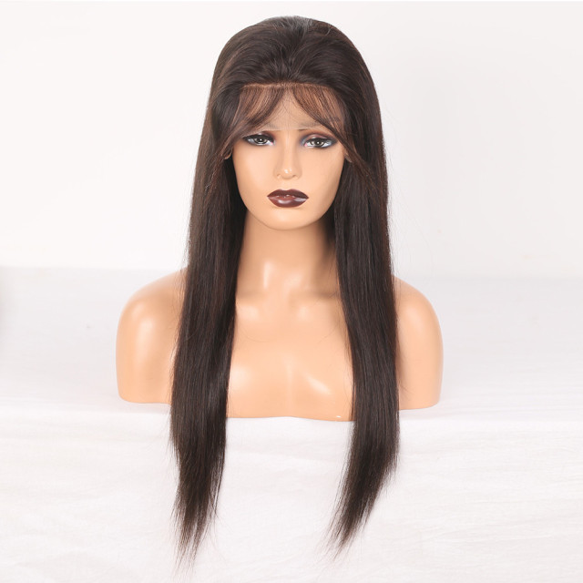Brown 13x6 HD Lace Front Wigs Natural Straight Human Hair Wig