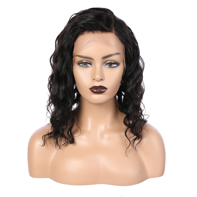 Black Loose Water Wave Human Hair Wig 13x6 HD Lace Front Wig