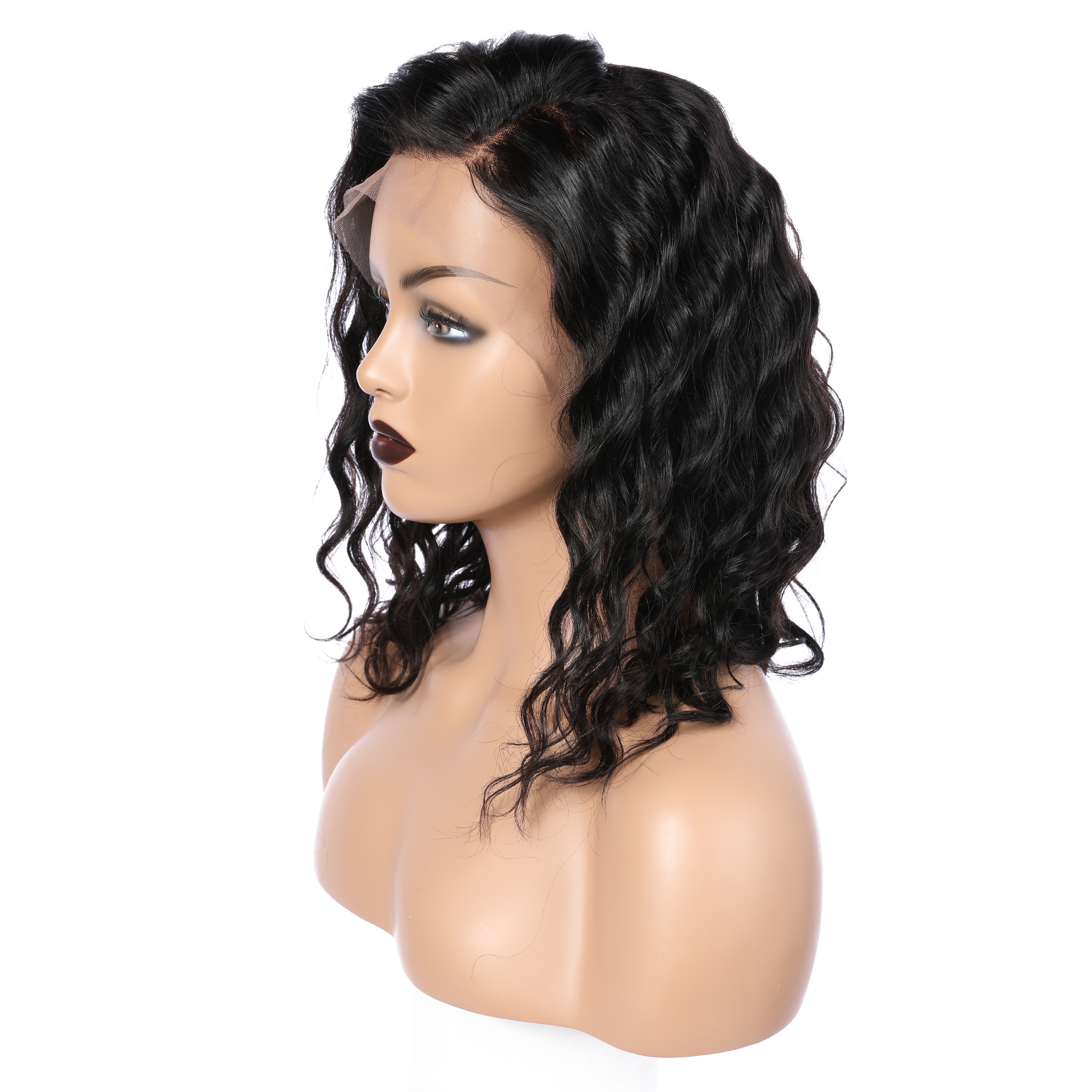 Black Loose Water Wave Human Hair Wig 13x6 HD Lace Front Wig