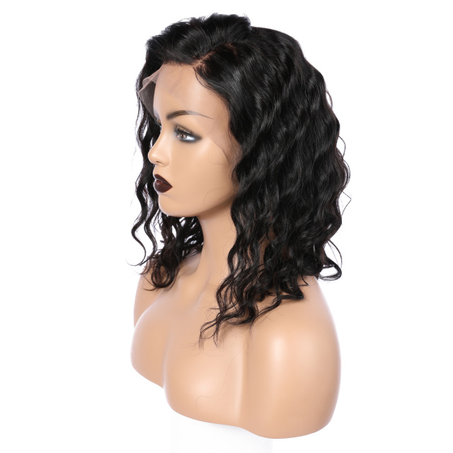 Black Loose Water Wave Human Hair Wig 13x6 HD Lace Front Wig