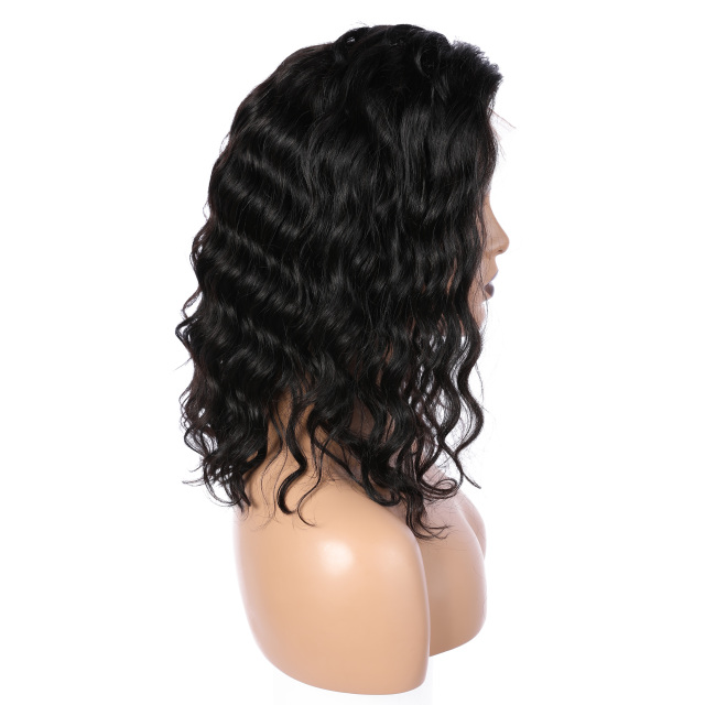 Black Loose Water Wave Human Hair Wig 13x6 HD Lace Front Wig