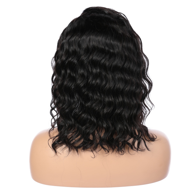 Black Loose Water Wave Human Hair Wig 13x6 HD Lace Front Wig