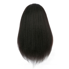 Imeya 13x6 HD Lace Front Wig Black Yaki Straight Human Hair Wig