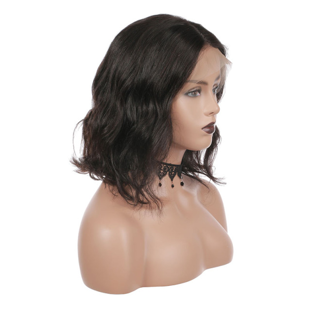 Short Bob Body Wave 13x6 Lace Front Wig HD Lace Human Hair Wig
