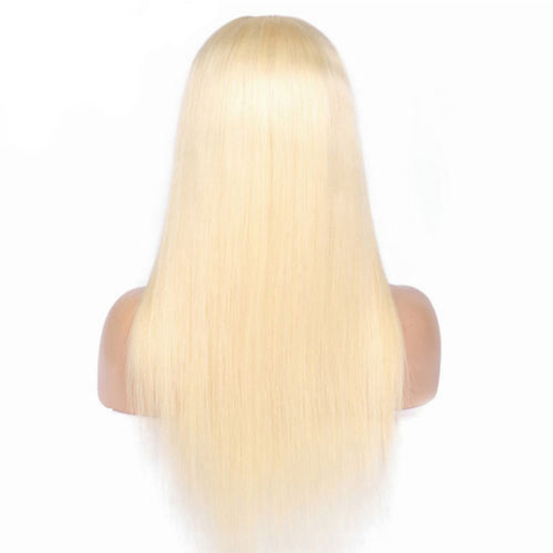 613 Blonde Straight Human Hair Wigs 13x6 HD Lace Front Wig