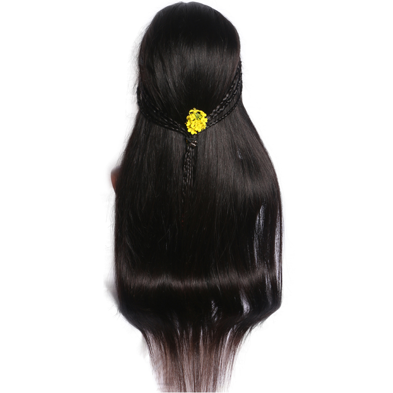 Black Straight Full Lace Human Hair Wig Natural Hairline HD Lace Glueless Wig