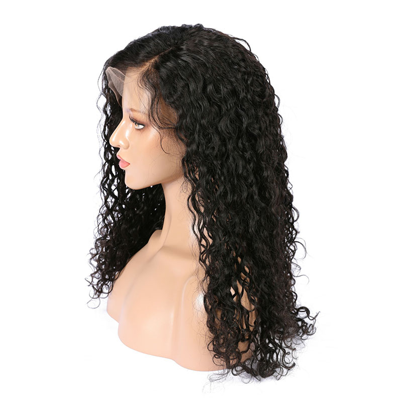 Black 13x6 HD Lace Front Wig Water Wave Human Hair Wig