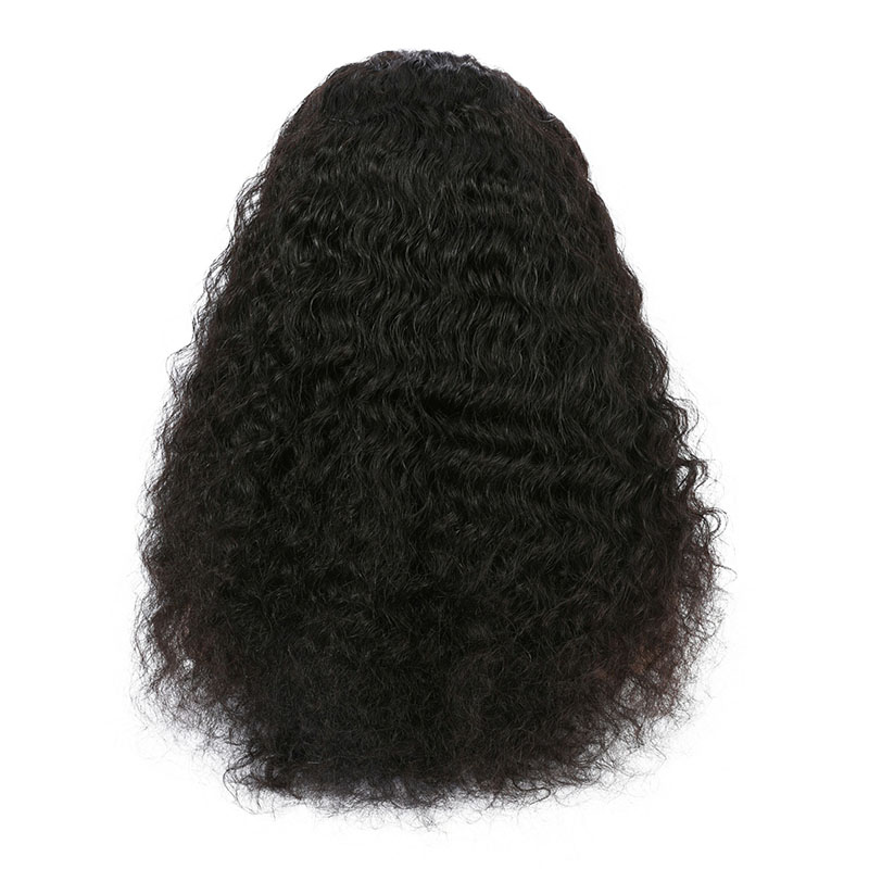 Black Curly Wave Human Hair Wig 13x6 Lace Fronrt Wigs