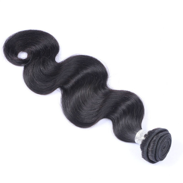 High Qulaity Human Hair Black Body Wave 3 Bundles with Closure