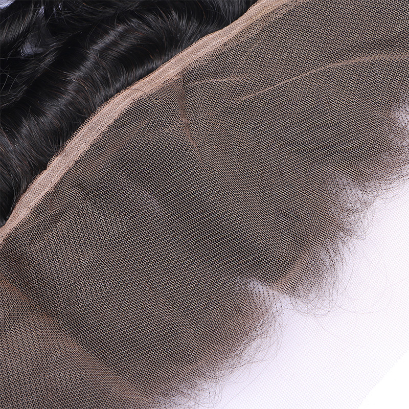 Free Part Brazilian Virgin Closure Natural Black Deep Wave Human Hair Closure