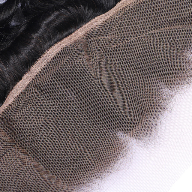 Free Part Brazilian Virgin Closure Natural Black Deep Wave Human Hair Closure