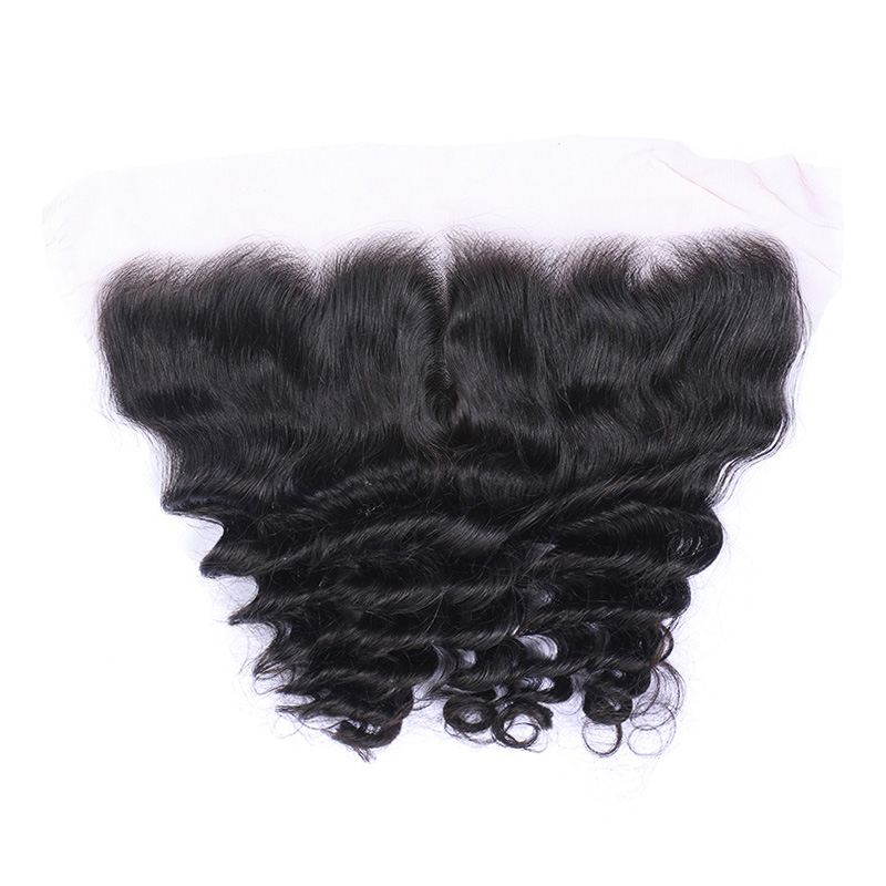 Free Part Brazilian Virgin Closure Natural Black Deep Wave Human Hair Closure