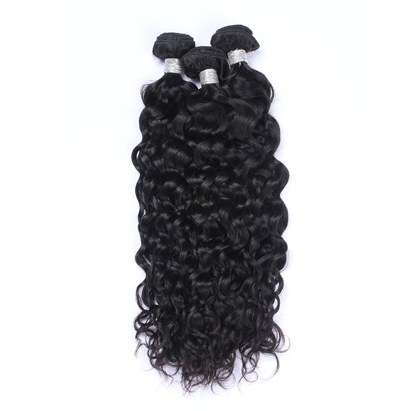 Black High Qulaity 100% Human Hair Curly Wave 3 Bundles 10-26Inch