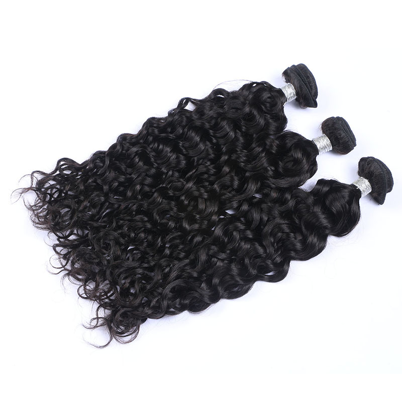 Black High Qulaity 100% Human Hair Curly Wave 3 Bundles 10-26Inch